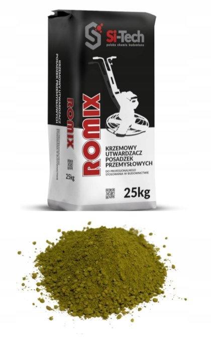 Posypka utwardzająca do betonu posadzki - ŻÓŁTA