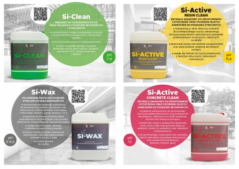 Si-Wax polimerowa pasta do posadzek żywicznych betonowych betonu POŁYSK 5 l