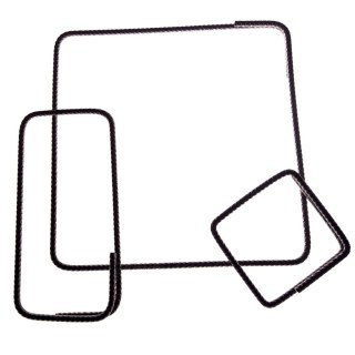 50x Strzemiona fi 6 mm 40x25 zbrojeniowe jarzemka budowlane pręt żebrowany