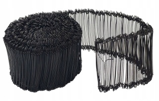 Drut wiązałkowy oczkowy czarny olejowany 1000 szt. FI 1,6mm dł. 14cm