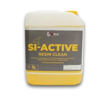 Si-Active Resin Clean Zmywacz zasadowy do gruntownego czyszczenia oraz usuwania silnych zabrudzeń do posadzek żywicznych 5 l